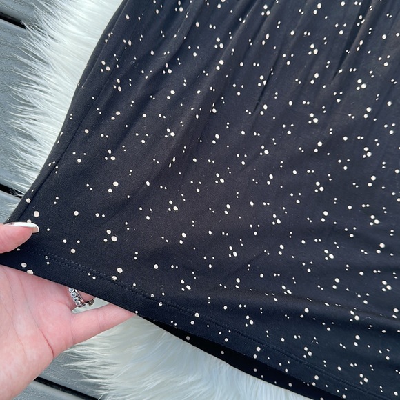Loft black polka dotted dress - Picture 2 of 4